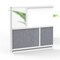 Luxor Workflow Modular Wall Room Divider System - Silver Frame - 53" x 48" Add-On Wall with Whiteboard MW-5348-XWCG - alternate 8